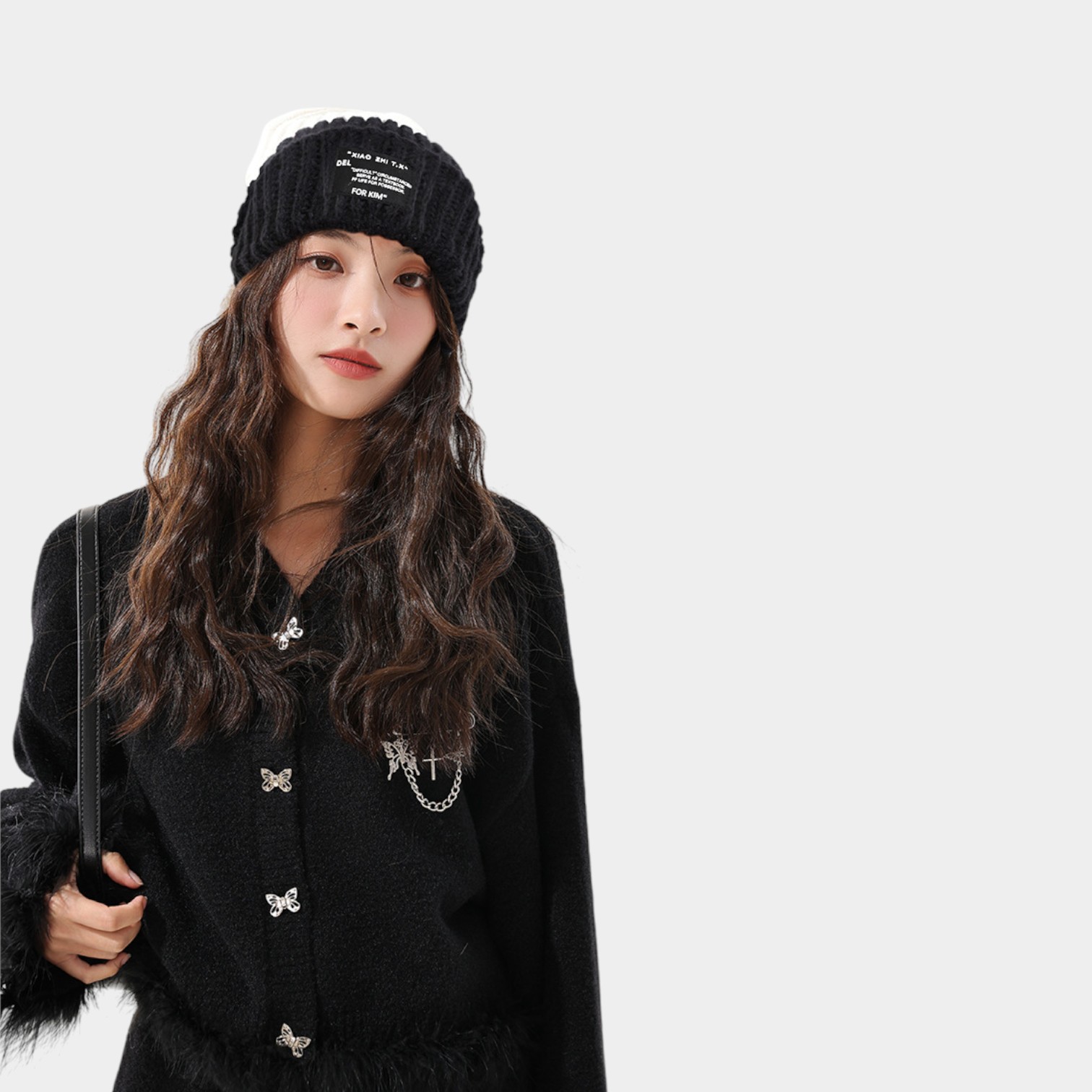 Damen Mütze mit Textdruck – Bild 2