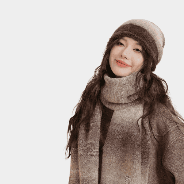 Gestreifte Damenmütze – Bild 2