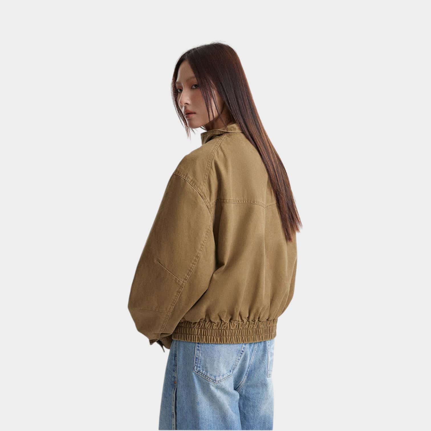 Unisex Bomberjacke mit langen Ärmeln in regulärer Passform – Bild 6