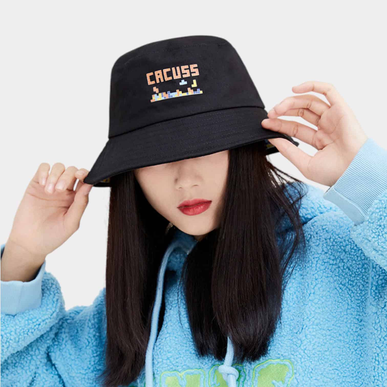 Damen Bucket Hat mit Textdruck – Bild 3