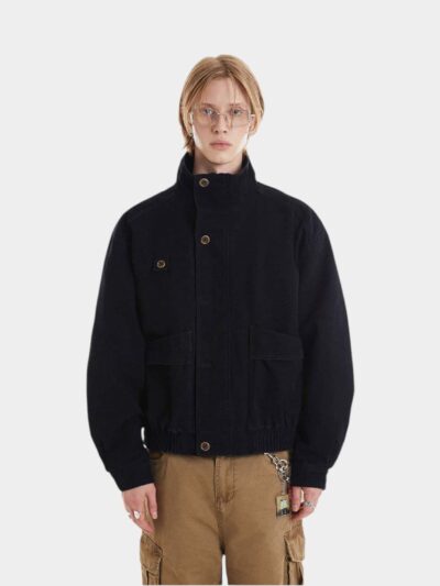 Unisex Bomberjacke mit langen Ärmeln in regulärer Passform