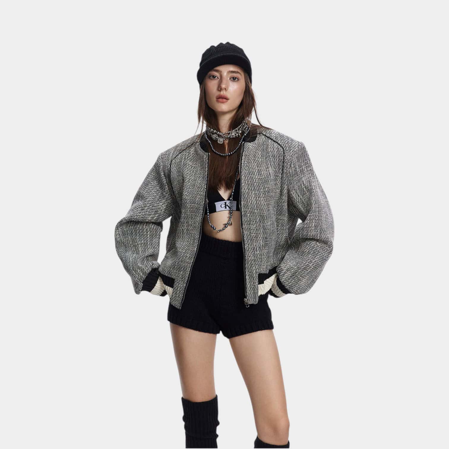 Unisex Regular Fit Langarm Reißverschlussjacke – Bild 5